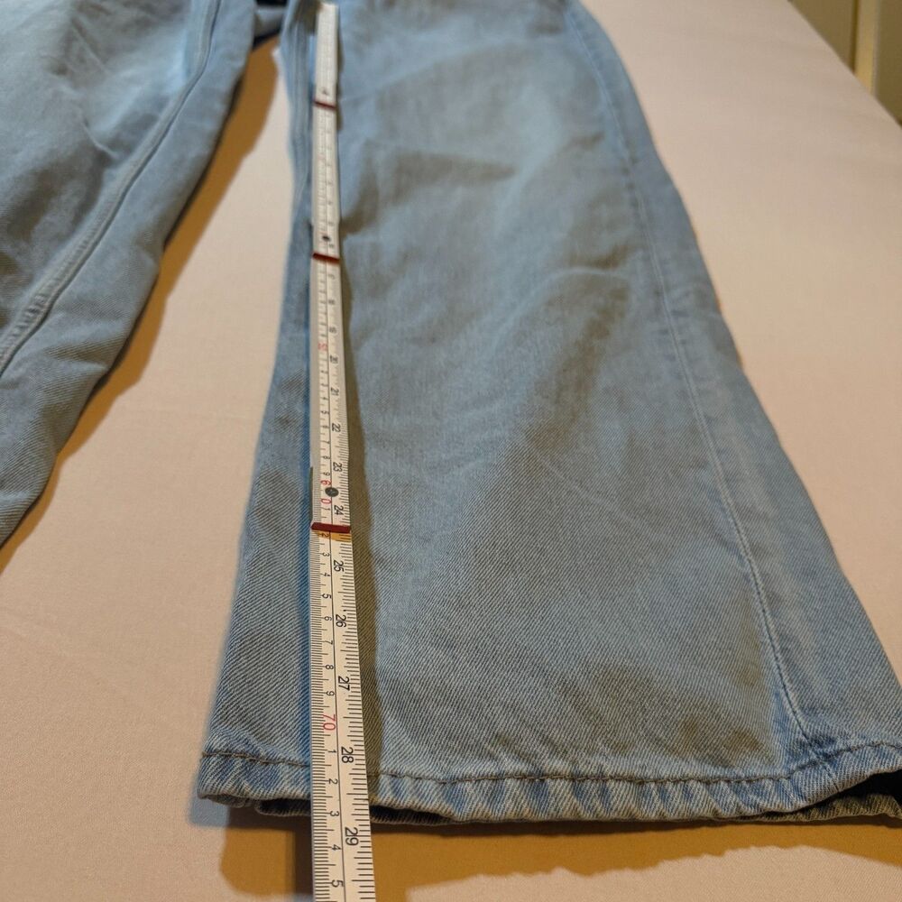 H&M Divided baggy stonewash jeans 100% cotton size 6 - Picture 5 of 8
